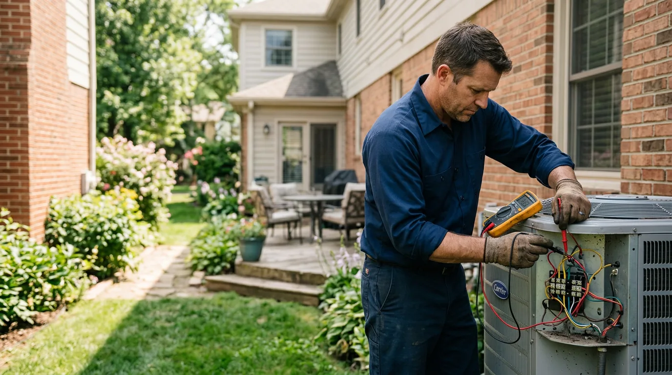 HVAC technician working near Buena Vista, VA